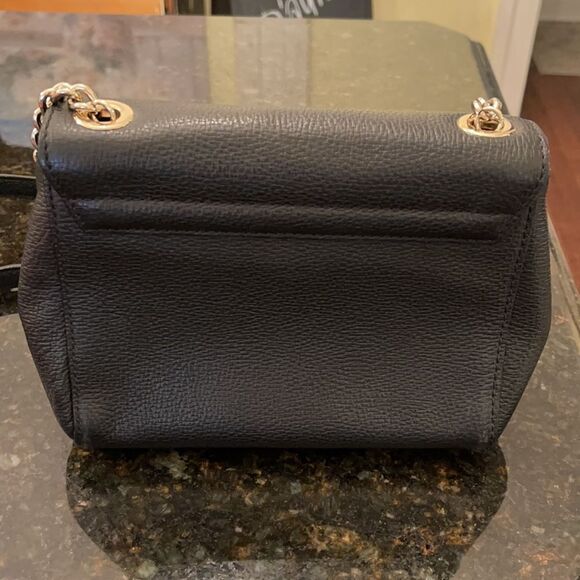 *Kate Spade* Black Leather Chain Handbag EUC - Picture 6 of 11